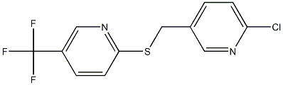 2-{[(6-chloropyridin-3-yl)methyl]sulfanyl}-5-(trifluoromethyl)pyridine Struktur