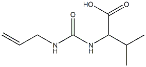 2-{[(allylamino)carbonyl]amino}-3-methylbutanoic acid Struktur