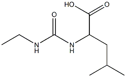 2-{[(ethylamino)carbonyl]amino}-4-methylpentanoic acid Struktur