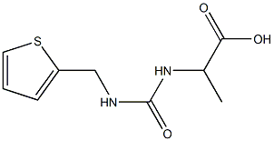 2-{[(thiophen-2-ylmethyl)carbamoyl]amino}propanoic acid Struktur