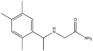 2-{[1-(2,4,5-trimethylphenyl)ethyl]amino}acetamide Struktur