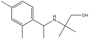 2-{[1-(2,4-dimethylphenyl)ethyl]amino}-2-methylpropan-1-ol Struktur