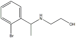 2-{[1-(2-bromophenyl)ethyl]amino}ethan-1-ol Struktur