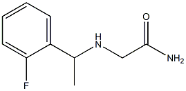 2-{[1-(2-fluorophenyl)ethyl]amino}acetamide Struktur