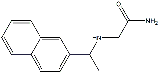 2-{[1-(2-naphthyl)ethyl]amino}acetamide Struktur