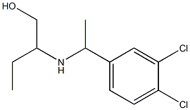 2-{[1-(3,4-dichlorophenyl)ethyl]amino}butan-1-ol Struktur