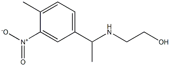 2-{[1-(4-methyl-3-nitrophenyl)ethyl]amino}ethan-1-ol Struktur