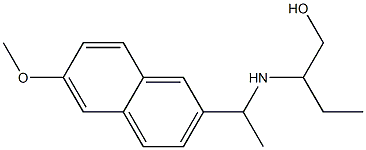 2-{[1-(6-methoxynaphthalen-2-yl)ethyl]amino}butan-1-ol Struktur