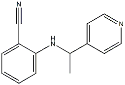 2-{[1-(pyridin-4-yl)ethyl]amino}benzonitrile Struktur