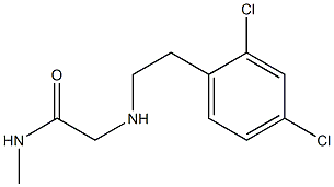 2-{[2-(2,4-dichlorophenyl)ethyl]amino}-N-methylacetamide Struktur