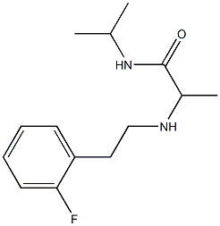 2-{[2-(2-fluorophenyl)ethyl]amino}-N-(propan-2-yl)propanamide Struktur