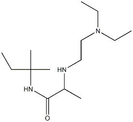 2-{[2-(diethylamino)ethyl]amino}-N-(2-methylbutan-2-yl)propanamide Struktur