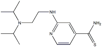 2-{[2-(diisopropylamino)ethyl]amino}pyridine-4-carbothioamide Struktur