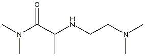 2-{[2-(dimethylamino)ethyl]amino}-N,N-dimethylpropanamide Struktur