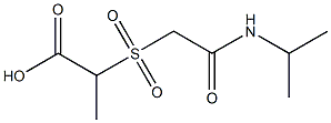 2-{[2-(isopropylamino)-2-oxoethyl]sulfonyl}propanoic acid Struktur