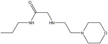 2-{[2-(morpholin-4-yl)ethyl]amino}-N-propylacetamide Struktur