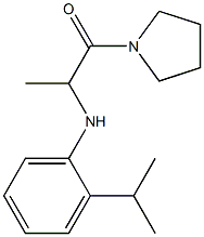 2-{[2-(propan-2-yl)phenyl]amino}-1-(pyrrolidin-1-yl)propan-1-one Struktur