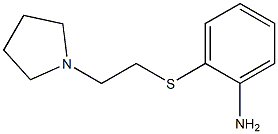 2-{[2-(pyrrolidin-1-yl)ethyl]sulfanyl}aniline Struktur