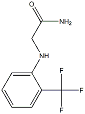 2-{[2-(trifluoromethyl)phenyl]amino}acetamide Struktur