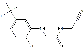 2-{[2-chloro-5-(trifluoromethyl)phenyl]amino}-N-(cyanomethyl)acetamide Struktur