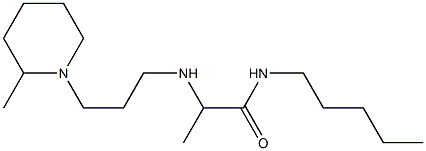 2-{[3-(2-methylpiperidin-1-yl)propyl]amino}-N-pentylpropanamide Struktur