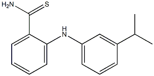 2-{[3-(propan-2-yl)phenyl]amino}benzene-1-carbothioamide Struktur