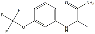 2-{[3-(trifluoromethoxy)phenyl]amino}propanamide Struktur