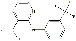 2-{[3-(trifluoromethyl)phenyl]amino}pyridine-3-carboxylic acid Struktur