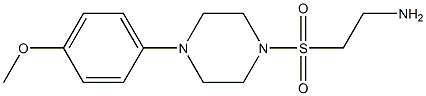 2-{[4-(4-methoxyphenyl)piperazine-1-]sulfonyl}ethan-1-amine Struktur