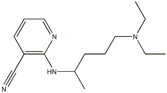 2-{[4-(diethylamino)-1-methylbutyl]amino}nicotinonitrile Struktur