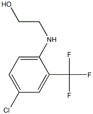 2-{[4-chloro-2-(trifluoromethyl)phenyl]amino}ethan-1-ol Struktur