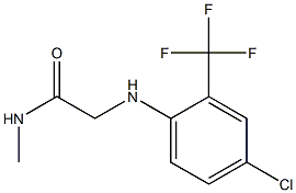 2-{[4-chloro-2-(trifluoromethyl)phenyl]amino}-N-methylacetamide Struktur