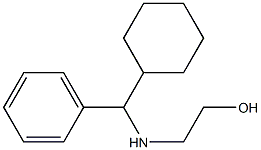 2-{[cyclohexyl(phenyl)methyl]amino}ethan-1-ol Struktur