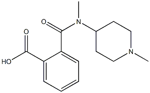 2-{[methyl(1-methylpiperidin-4-yl)amino]carbonyl}benzoic acid Struktur