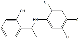 2-{1-[(2,4,5-trichlorophenyl)amino]ethyl}phenol Struktur