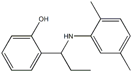 2-{1-[(2,5-dimethylphenyl)amino]propyl}phenol Struktur