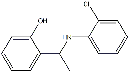 2-{1-[(2-chlorophenyl)amino]ethyl}phenol Struktur