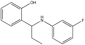 2-{1-[(3-fluorophenyl)amino]propyl}phenol Struktur