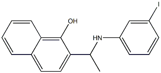 2-{1-[(3-iodophenyl)amino]ethyl}naphthalen-1-ol Struktur