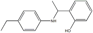 2-{1-[(4-ethylphenyl)amino]ethyl}phenol Struktur