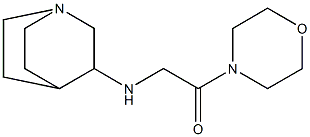 2-{1-azabicyclo[2.2.2]octan-3-ylamino}-1-(morpholin-4-yl)ethan-1-one Struktur