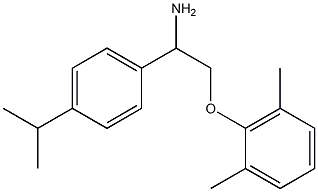 2-{2-amino-2-[4-(propan-2-yl)phenyl]ethoxy}-1,3-dimethylbenzene Struktur