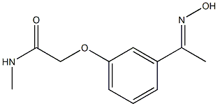 2-{3-[(1E)-N-hydroxyethanimidoyl]phenoxy}-N-methylacetamide Struktur