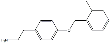 2-{4-[(2-methylbenzyl)oxy]phenyl}ethanamine Struktur