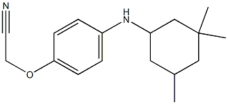 2-{4-[(3,3,5-trimethylcyclohexyl)amino]phenoxy}acetonitrile Struktur