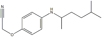 2-{4-[(5-methylhexan-2-yl)amino]phenoxy}acetonitrile Struktur