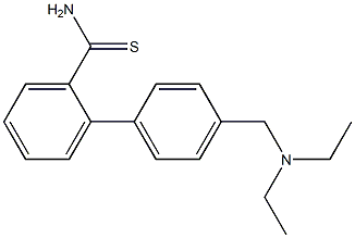 2-{4-[(diethylamino)methyl]phenyl}benzene-1-carbothioamide Struktur