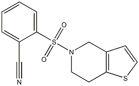 2-{4H,5H,6H,7H-thieno[3,2-c]pyridine-5-sulfonyl}benzonitrile Struktur