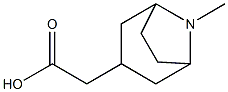 2-{8-methyl-8-azabicyclo[3.2.1]octan-3-yl}acetic acid Struktur