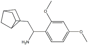 2-{bicyclo[2.2.1]heptan-2-yl}-1-(2,4-dimethoxyphenyl)ethan-1-amine Struktur